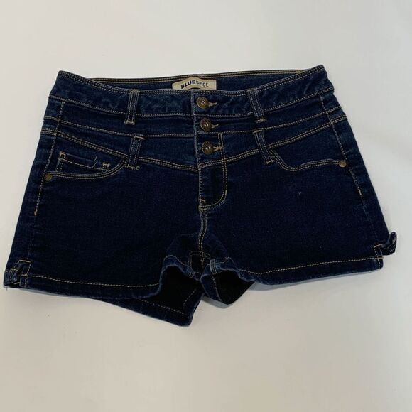 Blue Spice High Waist Denim Short Size 7 - Picture 1 of 5